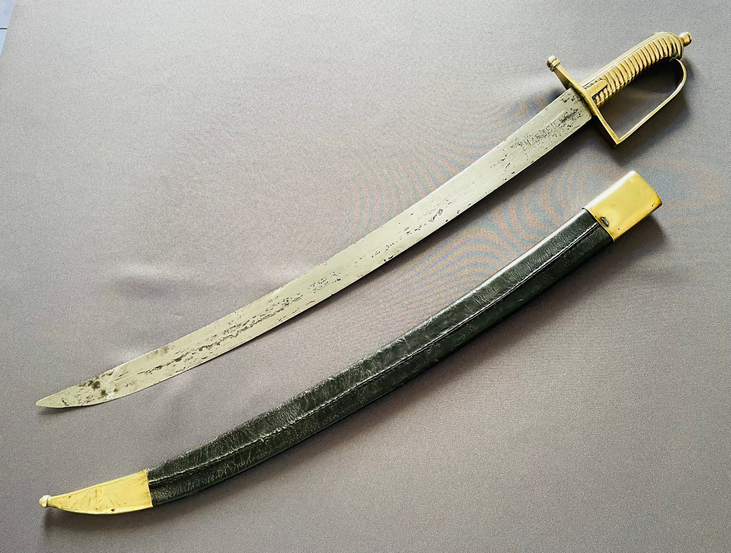 Sabre "briquet" de grenadier d'infanterie modèle 1767 gravé "Marseille"